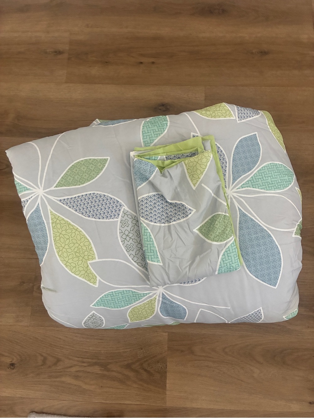 Vintage Steve Madden Twin Comforter Set Reversible Floral Geometric Bedding NWOT